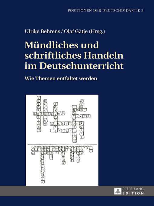 Title details for Muendliches und schriftliches Handeln im Deutschunterricht by Christoph Bräuer - Available